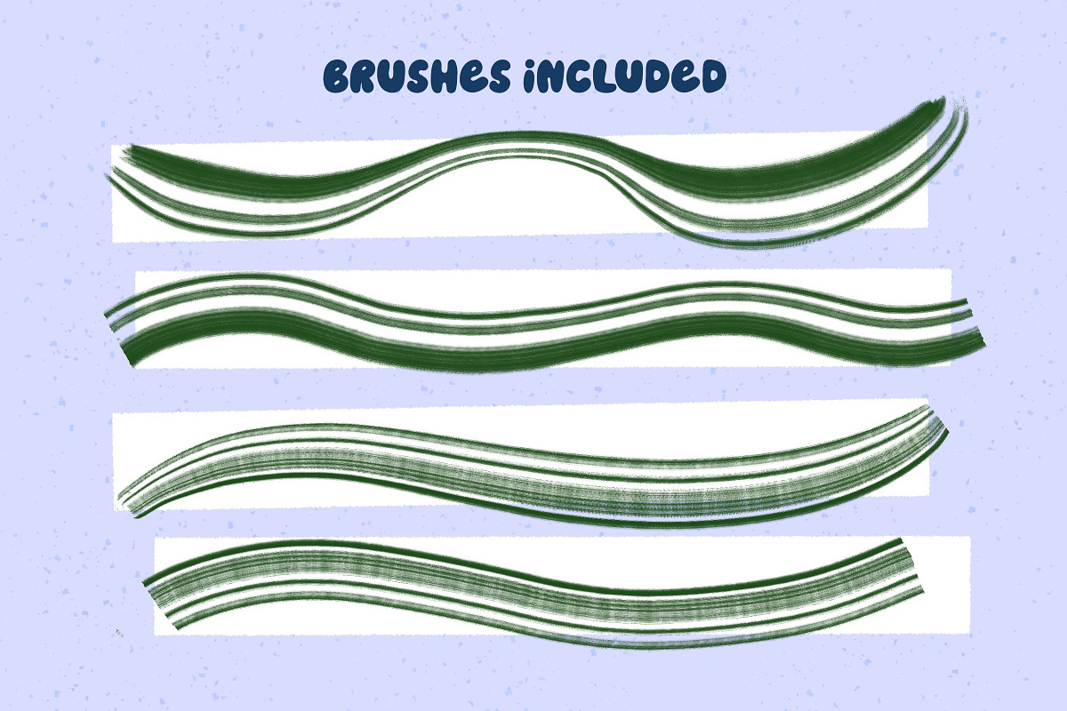 Procreate Rake Texture Brushes 21x, a Brush Add-On by Esther Nariyoshi (Photo 5 of 9)