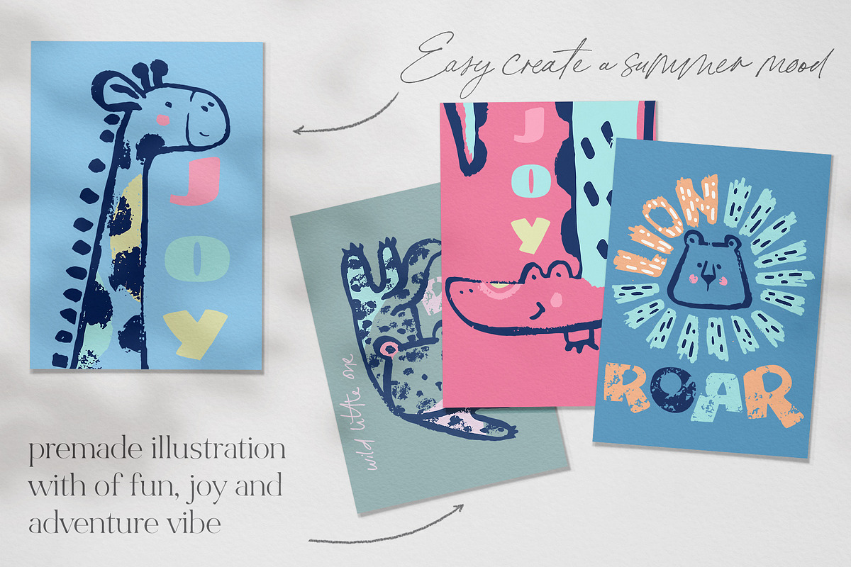 Summer Vibe Prints, an Animal Illustration by MeadowFox (Photo 2 of 9)