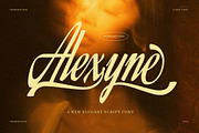Alexyne Elegant Script Font, a Script Font by Graphicxell (Thumbnail 1 of 8)