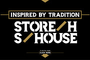 Storehouse Font + Vector shapes, a Serif Font by LeoSupply.co (Thumbnail 1 of 18)