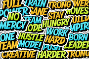 Hustle Mode - Bold Display Typeface, a Sans Serif Font by Debut Studio (Thumbnail 11 of 23)