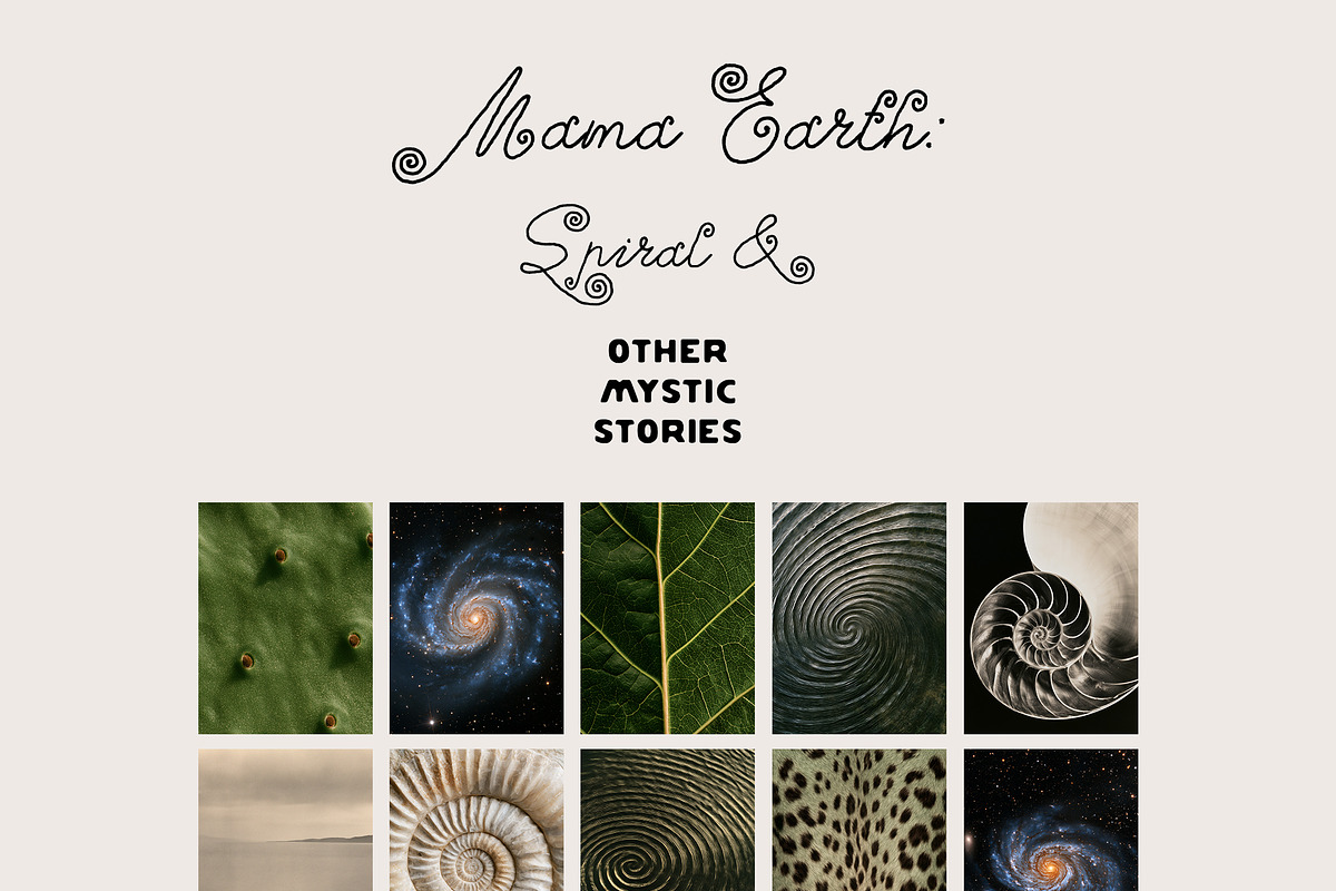 MAMA EARTH Mystic Spiral Textures, an Object Graphic by Lana Elanor (Photo 14 of 17)