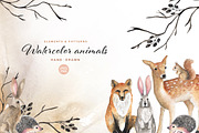 Watercolor animals, an Object Graphic by JuliaBadeeva (Thumbnail 1 of 12)