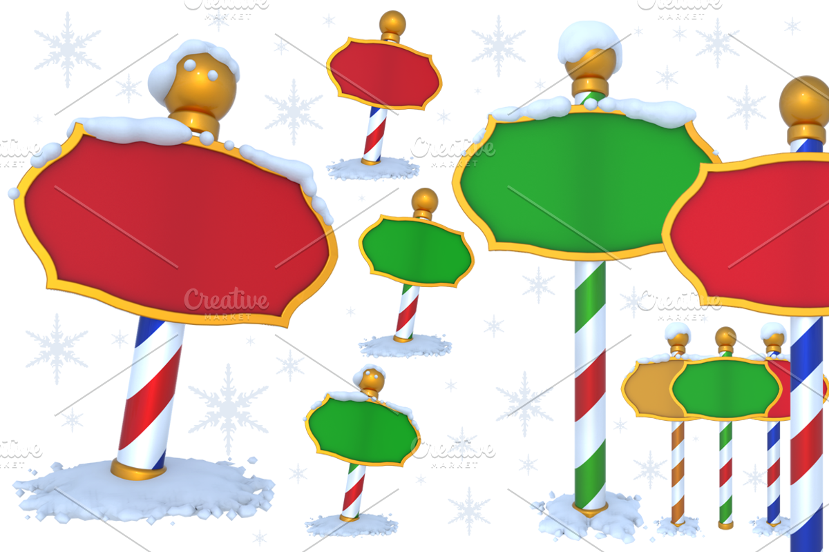 North Pole Sign - 3D preview 5