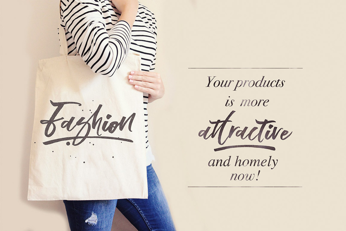 Blomming - Brush Font preview 7