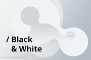 Black & White Soft Fluid Backgrounds, a Background Graphic by dvtchk (Thumbnail 3 of 4)
