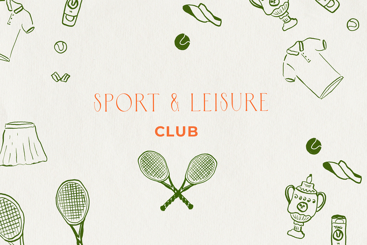 Tennis & Sport Icons + Marker Font, an Object Graphic by Laras Wonderland (Photo 2 of 10)