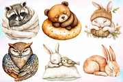 Bunny Neutral Sleeping Animals PNG, a Seasonal Illustration by Canvas Craft (Thumbnail 3 of 3)