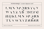 RATHER RISQUE - Ligature Serif Font, a Serif Font by SilverStag Type Foundry (Thumbnail 25 of 27)