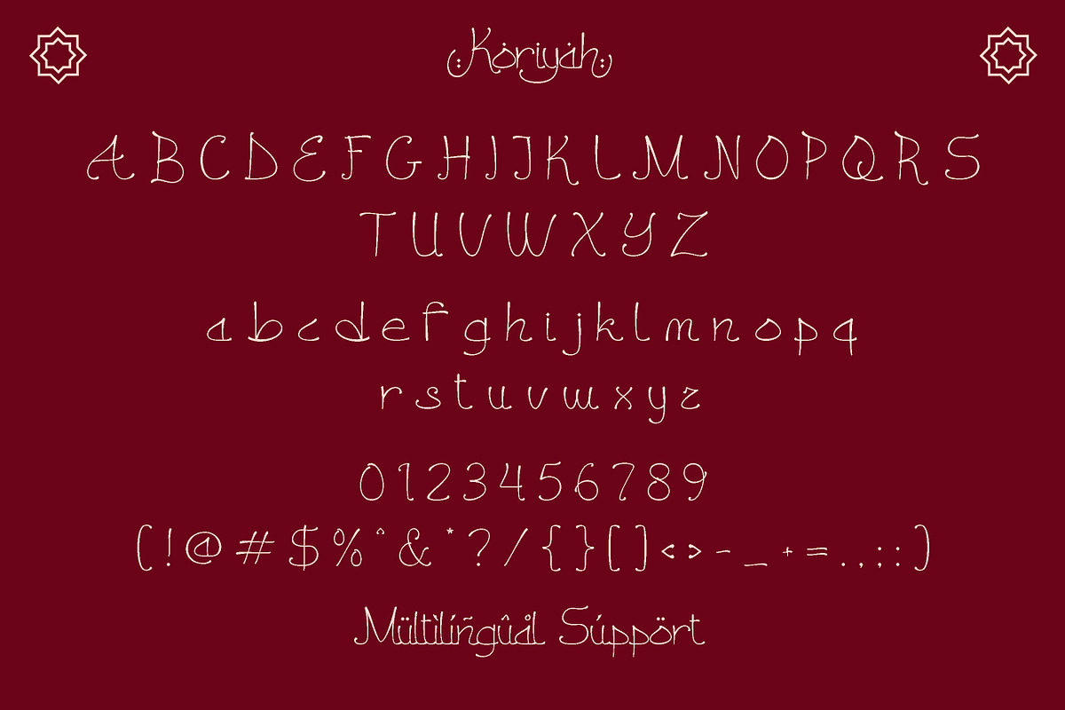 Koriyah - Ramadhan Arabic Font, a Handwritten Font by Flawless And Co (Photo 8 of 9)