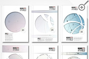 Brochure template with molecules, a Technology Illustration by VectorShop (Thumbnail 3 of 5)