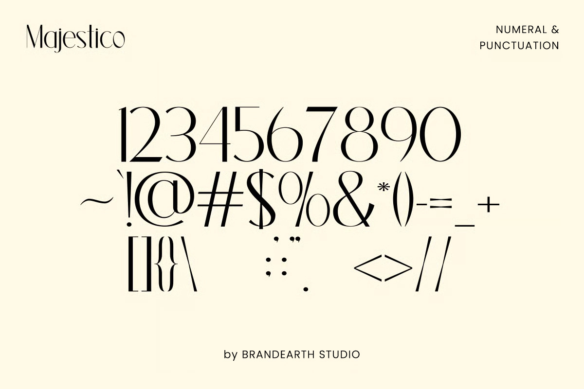 Majestico – Elegant Sans Typeface, a Sans Serif Font by Brand Earth (Photo 3 of 12)