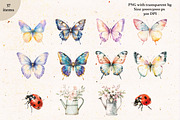Boho Spring Easter Clipart Set, a Seasonal Illustration by IrenKlm (Thumbnail 5 of 6)