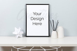 A4 Frame Mock Up - PSD/JPEG