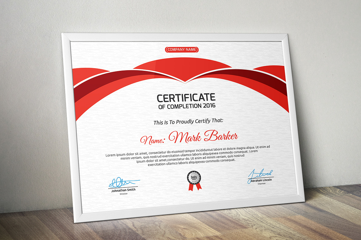 Certificate Word | PSD | AI, a Stationery Template by Curve Design (Photo 1 of 3)