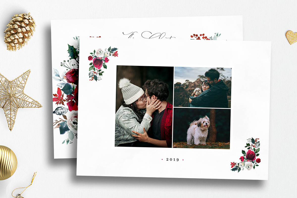 Christmas Photo Card Template PSD, a Card Template by Nifty Template Studio (Photo 2 of 4)