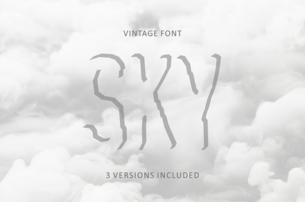 Ghostly Shadow 3 versions font, a Serif Font by Vintage Font Lab