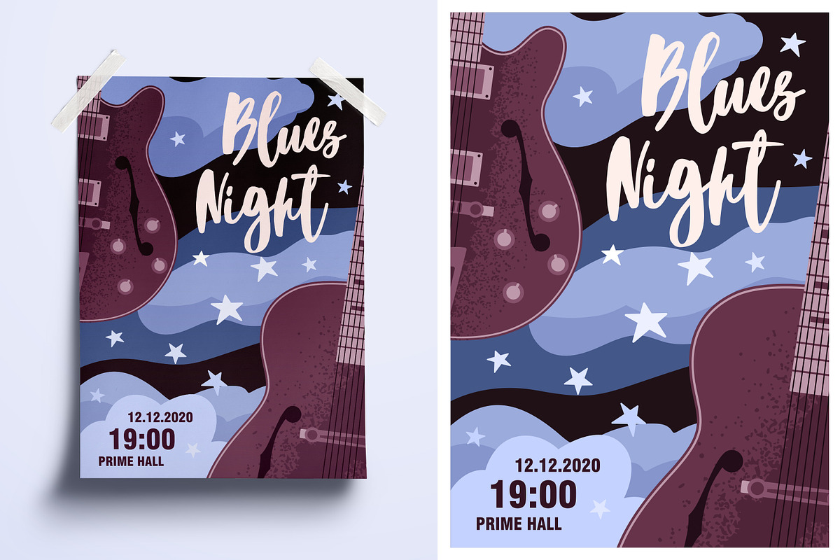 Music festival promo posters set, a Background Graphic by Good Studio (Photo 4 of 5)