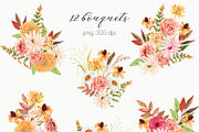 Early Fall Floral Pumpkin Watercolor, a Seasonal Illustration by Catch the Dream Art (Thumbnail 3 of 13)
