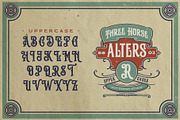 Three Horse Typeface, a Serif Font by alit design (Thumbnail 12 of 20)