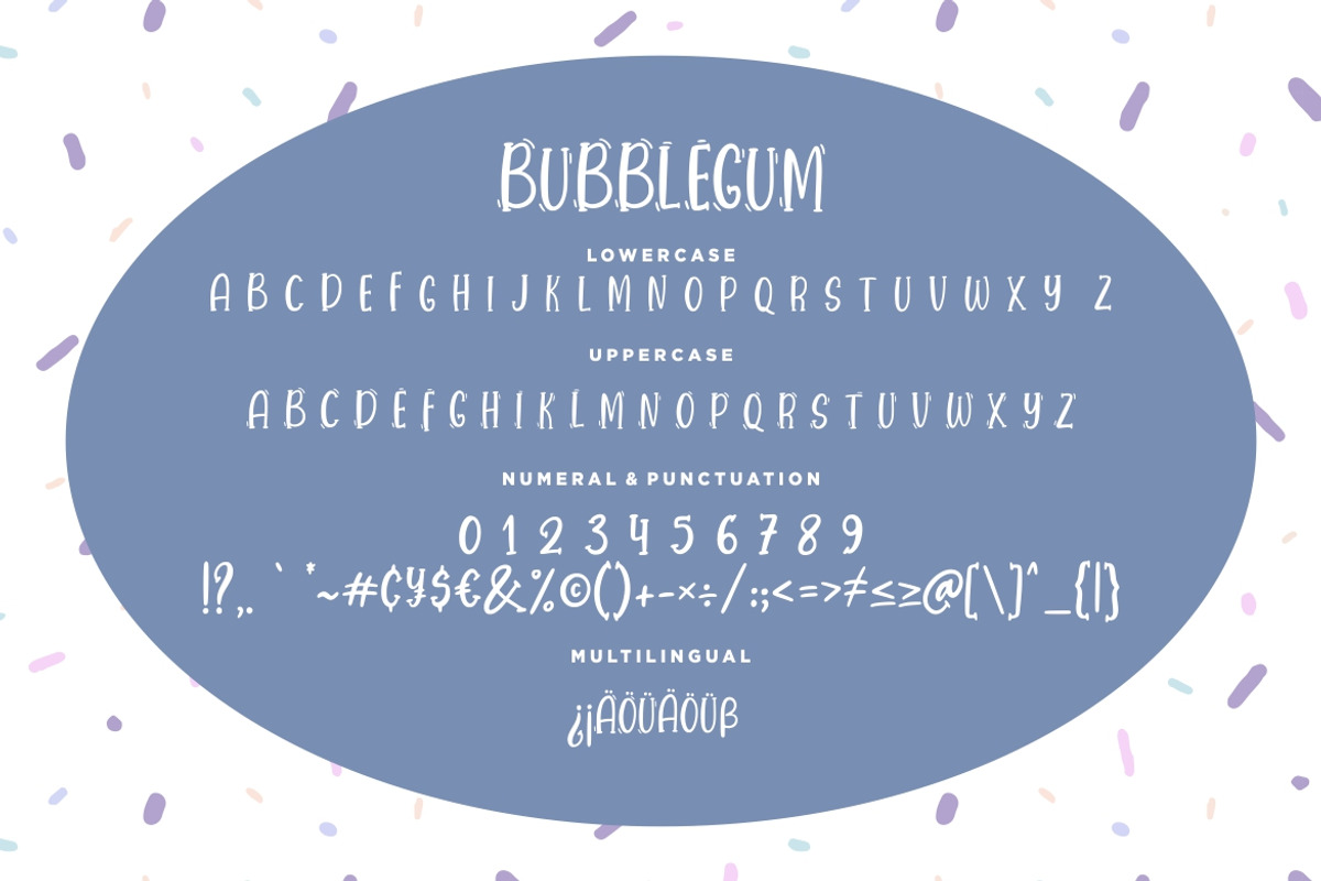 Bubblegum Fun Advertisement Font preview 7
