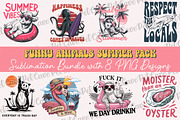 Funny Animal Summer Bundle, a Graphic by Pet Cave (Thumbnail 1 of 9)