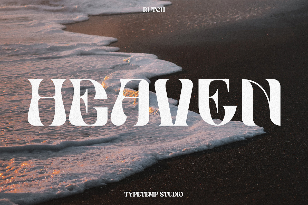 Rutch Display Font, a Serif Font by Typetemp Studio (Photo 9 of 17)