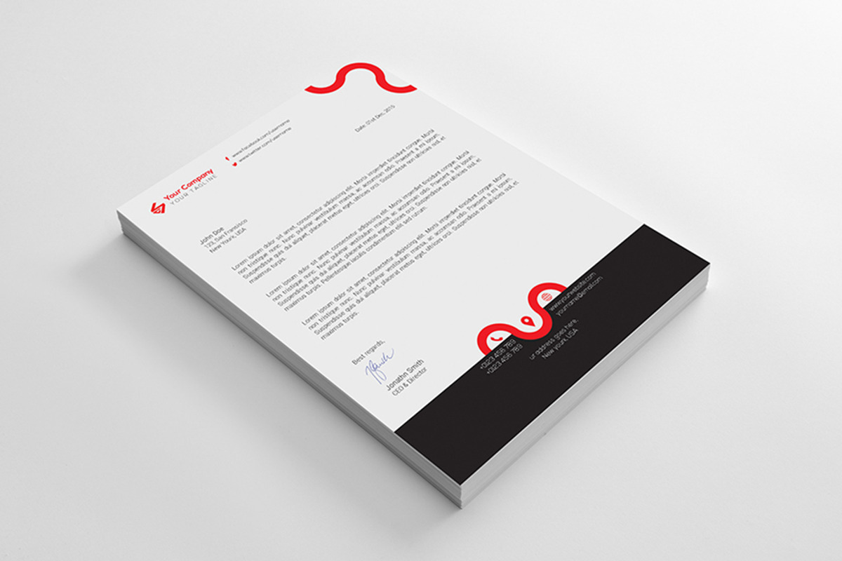 Creative Letterhead template - 11, a Stationery Template by Shapnochura Design Studio (Photo 1 of 4)