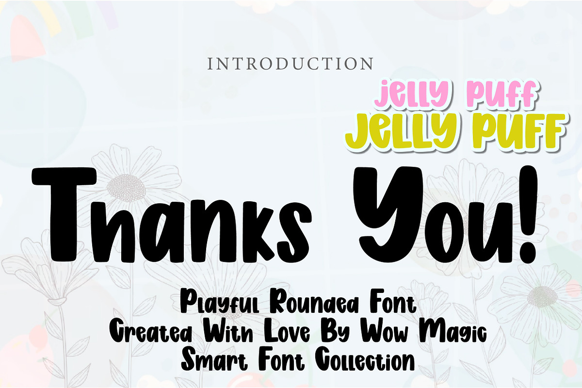 Jelly Puff, a Slab Serif Font by Wow Magic (Photo 3 of 3)