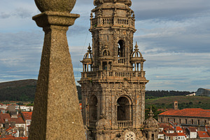 Monumental Baroque Bell Tower Above, an Architecture Photo by Perpis