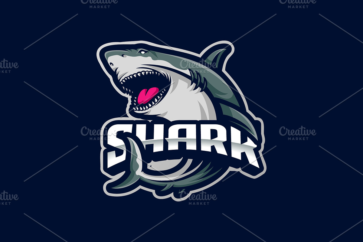 Shark Mascot Esport Logo, a Branding & Logo Template by prps.std (Photo 3 of 3)