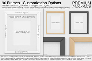 Wall & Frames Mockup - Plants