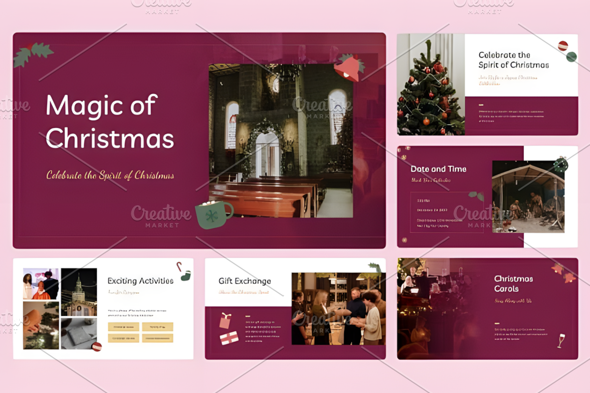 Christmas Holiday Report - PPT Templ, a Presentation Template by Ink Gallery (Photo 2 of 4)