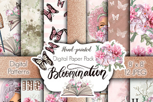 SALE Bloomination Clipart & Patterns