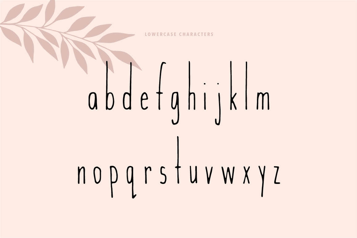 The Skinny Font preview 3