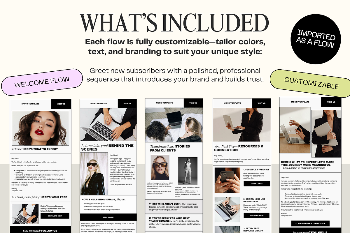 Klaviyo Email Template Flows preview 3