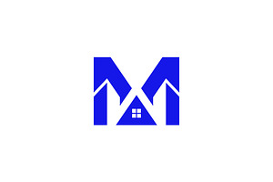 M house logo, a Branding & Logo Template by ZHR Creative