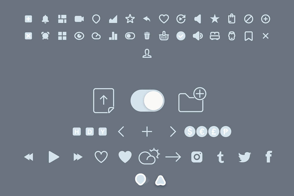 Flat UI Pack 1, an iPhone Mockup by Vectorminator (Photo 20 of 20)