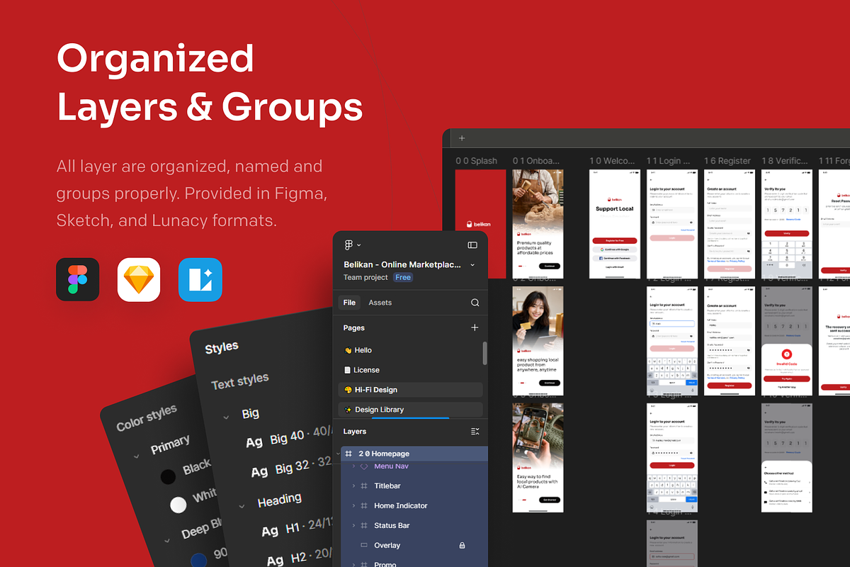 Belikan - Small Medium E-Commerce, an UI Kit Template by Agensip Design Agency (Photo 7 of 10)