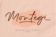 Montegi | Modern Calligraphy, a Handwritten Font by Lemonthe (Thumbnail 1 of 6)