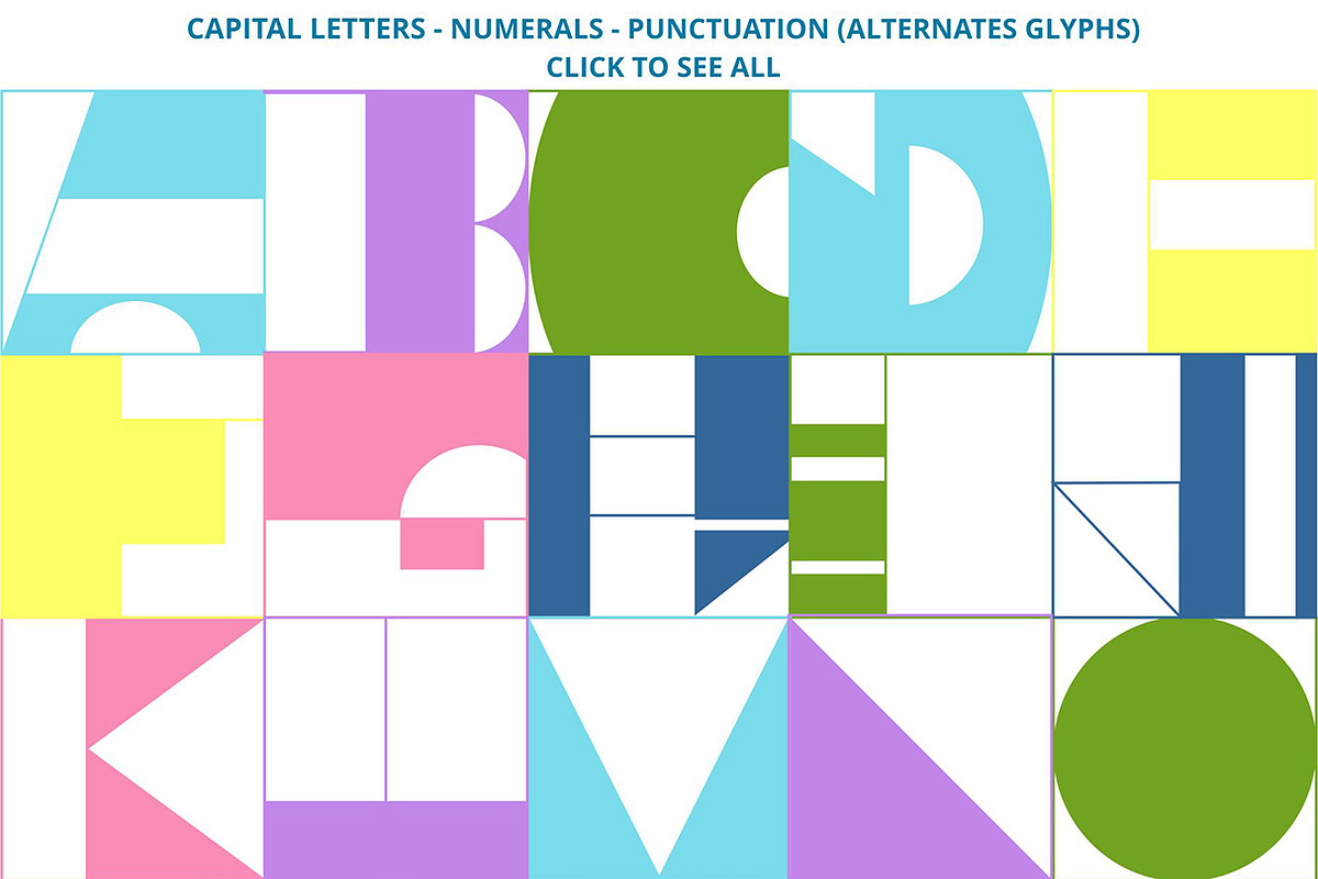 MOSAIC color font preview 4