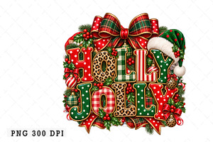 Holly Jolly Christmas PNG