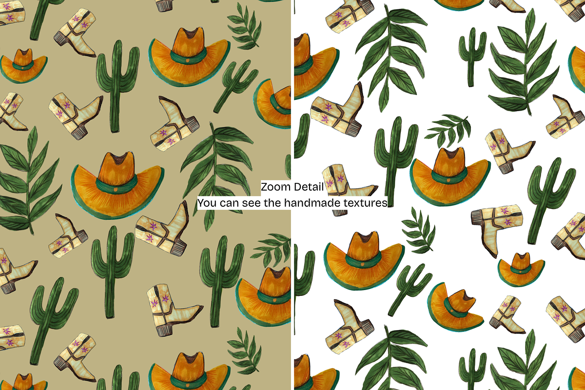 Western Y'all Yeehaw Patterns, a Decorative Illustration by Chantelle T Illustrations (Photo 9 of 9)
