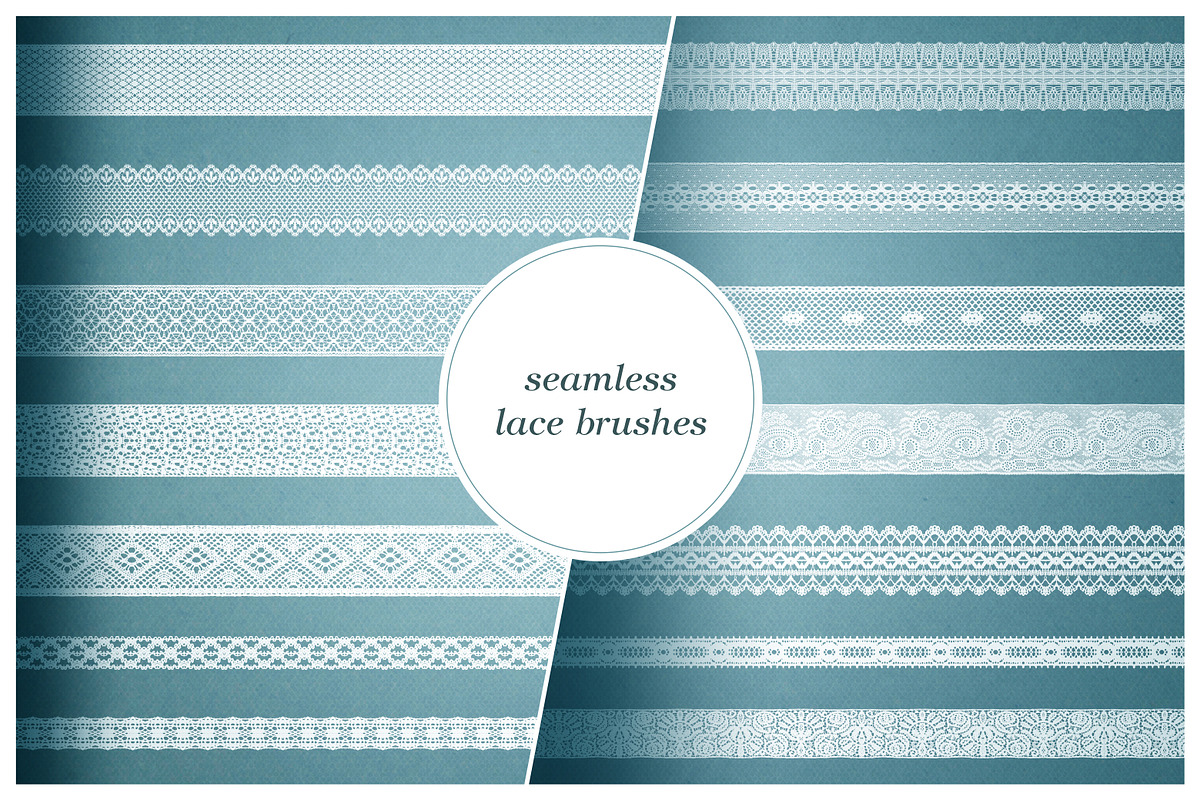 Digital Lace Borders & Backgrounds, a Decorative Illustration by digiful (Photo 3 of 6)