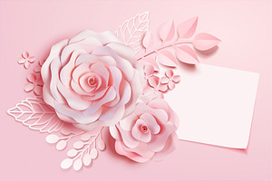 Elegant Floral Paper Art