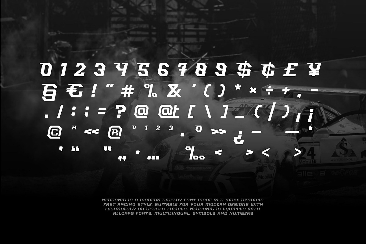 Neosonic - Futuristic Font, a Sans Serif Font by limitype (Photo 9 of 10)