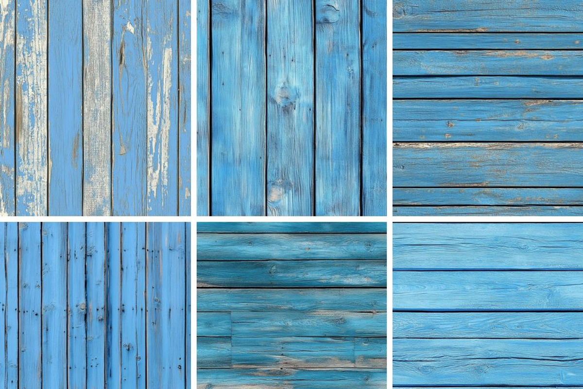 Sky Blue Wood Textures Seamless, a Pattern Graphic by PrintablesByFranklyn (Photo 4 of 4)
