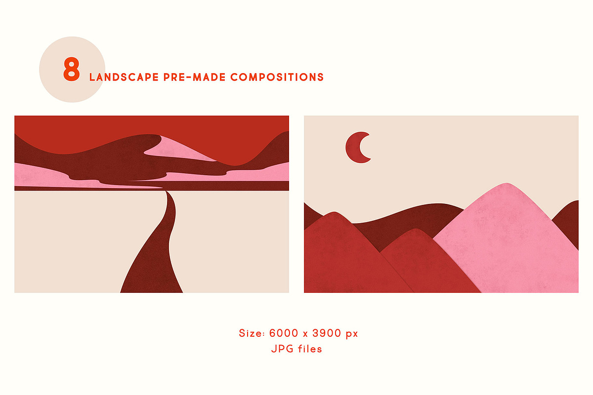 Landscape Shapes & Compositions, a Texture Illustration by All This Concept (Photo 3 of 14)
