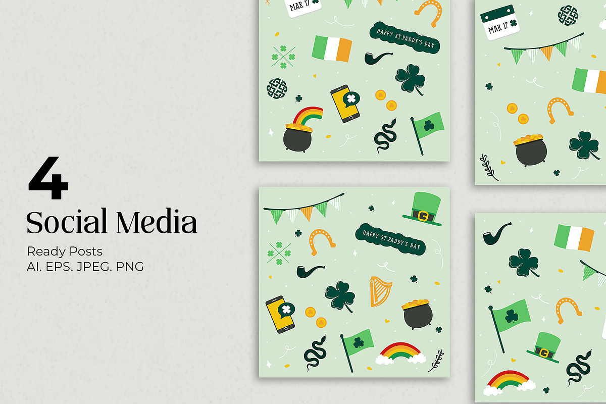Hand Drawn St. Paddy's Bundle, an Illustration by After Hours Creative (Photo 3 of 5)