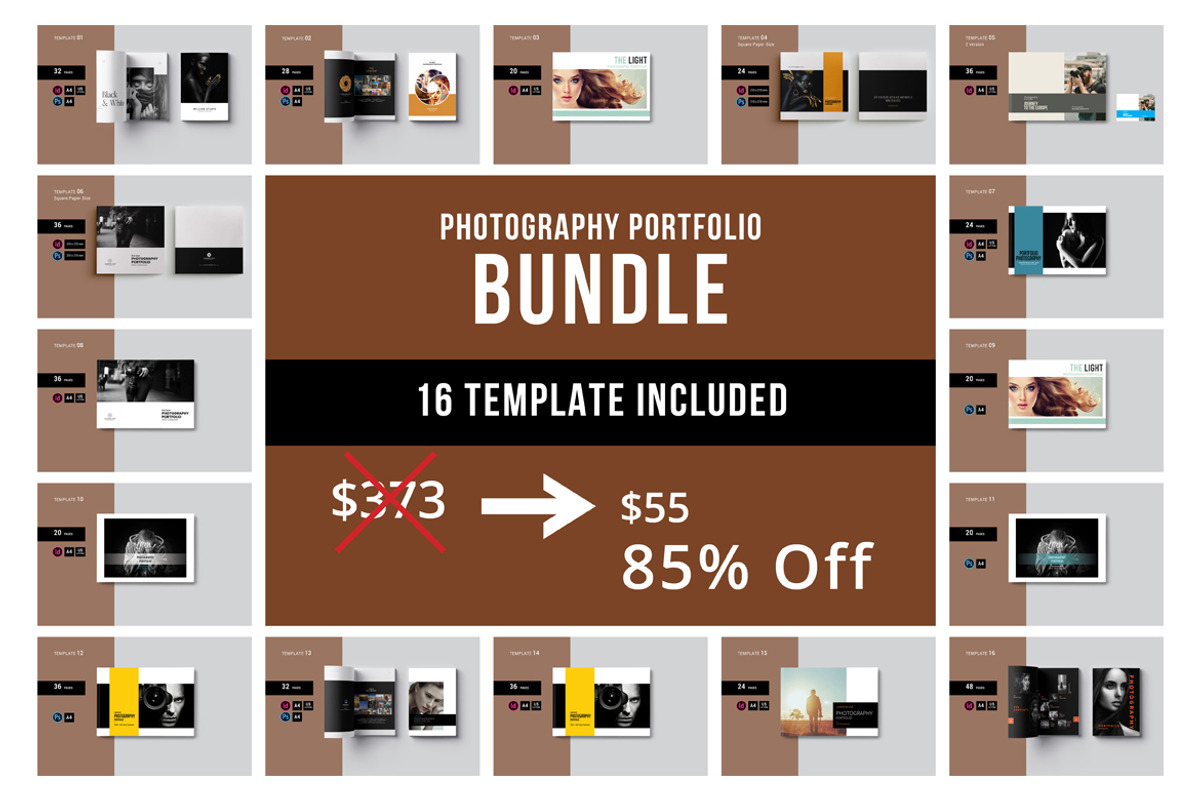 Photography Portfolio BUNDLE, a Brochure Template by adekfotografia (Photo 1 of 35)